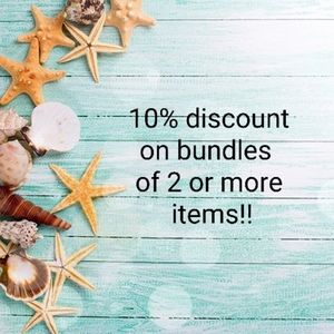 Make a bundle! 10% off 2 or more items!